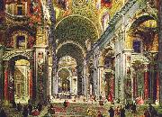 Interior of St Peter s Rome Giovanni Paolo Pannini